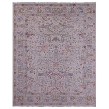 8' 2" X 9' 11" Persian Fine Serapi Handmade Wool Rug - Q9543