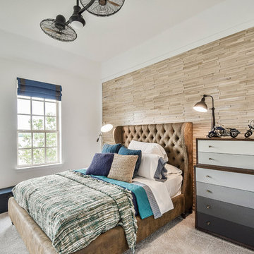 Arlington, TX Transitional Home-Wire Brushed Loano White Oak