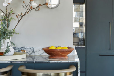 Transitional kitchen photo in New York
