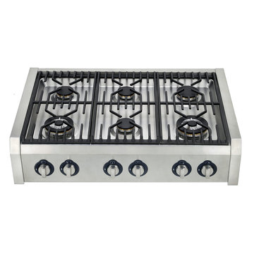 Hypotheory HTRT366 36" Six Burner Gas / Propane Cook Stove Range Top Design Idea