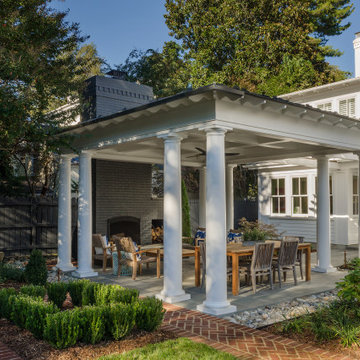 Downtown Backyard Pavilion with Fireplace