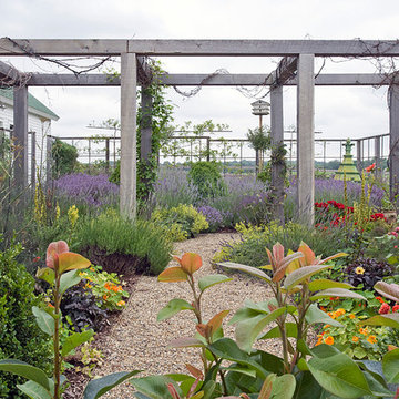 Cedar Arbor in Herb Garden