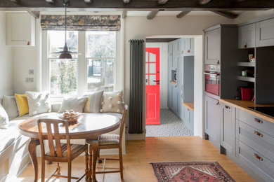 Inspiration for a nautical dining room in Kent.