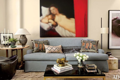 Living room - living room idea in New York