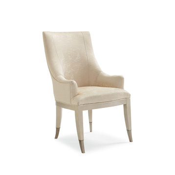 You're Invited, Cream Dining Chair With Ivory Legs, Set of 2