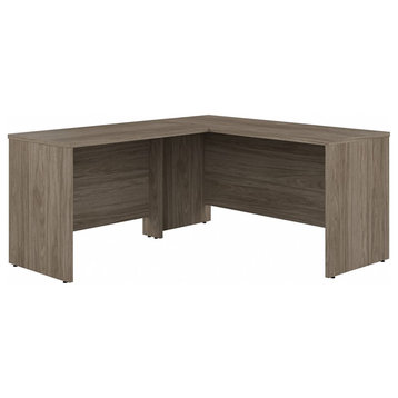 Studio C 60W L Shaped Desk with 42W Return in Modern Hickory - Engineered Wood