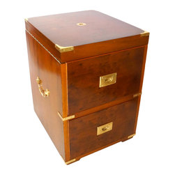 Campaign Style Chest & Liquor Cabinet - SOLD - Accent Chests And Cabinets