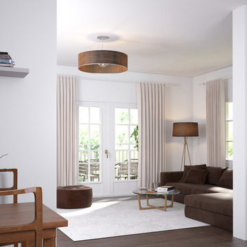 Living Room 3D Rendering