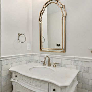 Elegant Powder Room & Entrance Foyer