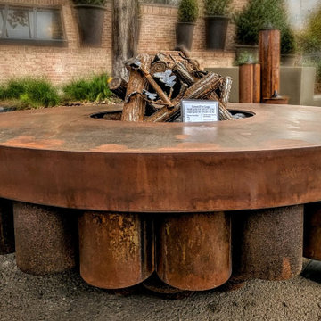 Reclaimed Tube Fire Pit
