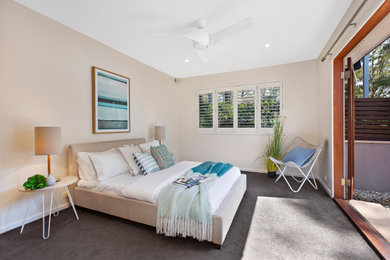 This is an example of a beach style bedroom in Central Coast.