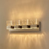 Dyconn Faucet Regal Vanity Light w/ 4 Clear Acrylic Ice Block Design