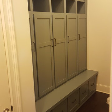 Mudroom with Five Lockers and Shoe Drawers