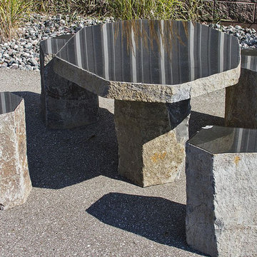 Basalt Table and 4 Chairs
