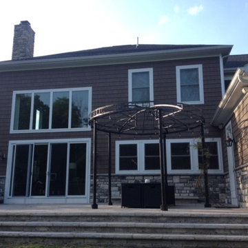 Stylecrest Staggered Shake siding and Kentucky Gray Limestone