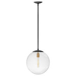 Hinkley Lighting - Warby 1-Light Pendant in Aged Zinc - Add a mid-century modern design pop to a multitude of spaces with Warby. Tailor Warby to your personal style by modifying the length of the stems  or choose to install sconces with the globe either up or down. Vintage style bulbs are recommended.&nbsp