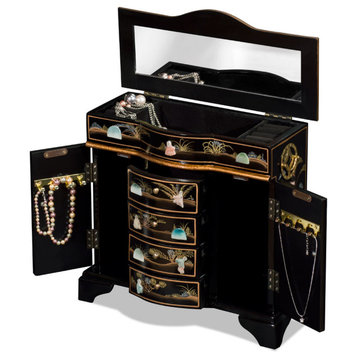 Mother of Pearl Motif Jewelry Cabinet