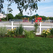 Playground and fence