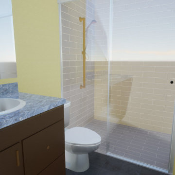 Barndo 2 Bed/2 Bath living arear with a shop