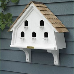 Lazy Hill Flat House with Peaked Roof - Birdhouses