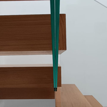 Escalera de madera con cristal EBANISTEROS ZARAGOZA