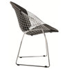 Wire Diamond Chair - Black