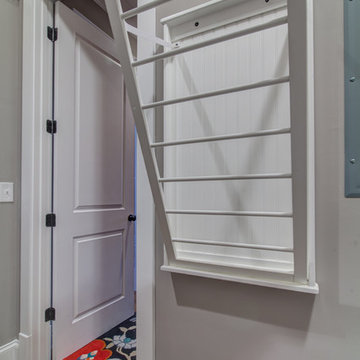 Green Hills laundry cabinets and mud room cubby