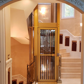 Custom Shaped Artisan Home Elevator