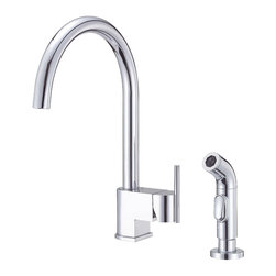 Danze Como&trade; Single Handle Kitchen Faucet with Spray - Kitchen Faucets