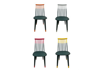 Colourful and fun upcycled kitchen chairs