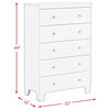 Picket House Furnishings Icon 5-Drawer Chest in White