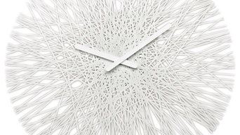 Koziol Silk Wall Clock, White