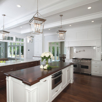 Traditional White/Walnut Kitchen