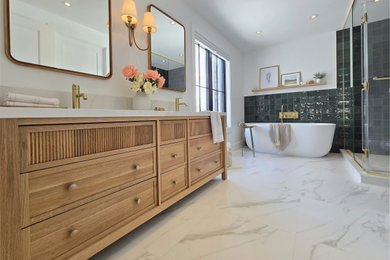 Example of a farmhouse bathroom design in Other