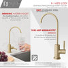K131GK142G Single Handle Pull Down Kitchen Faucet With Cold Water Tap, Gold