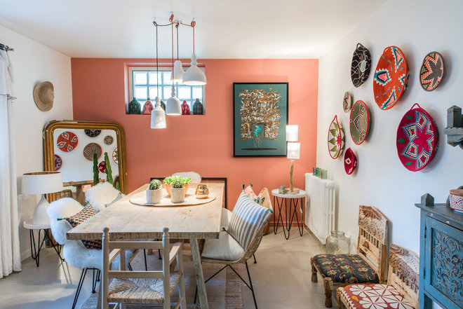Eclectic Dining Room by Jours & Nuits
