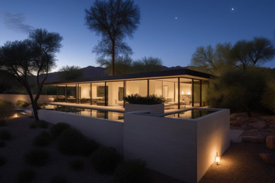 Example of a trendy exterior home design in Phoenix