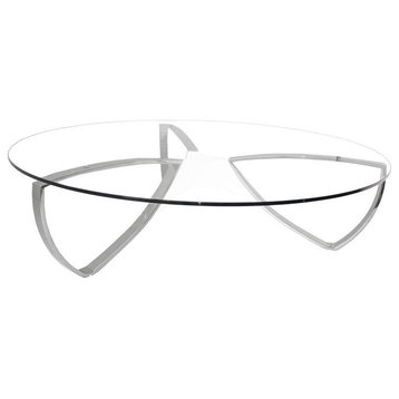 Palmira Coffee Table, 15Mm Clear Tempered Glass Top