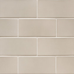 6th Avenue Field 3" x 6" in Pewter Gloss - Tile