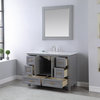 Isla Gray Bathroom Vanity Set, 48", With Mirror