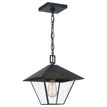 Quoizel CRP1911IZ One Light Outdoor Hanging Lantern Corporal Industrial Bronze