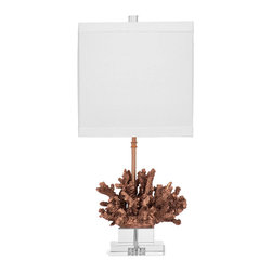 Atlantic Coral Table Lamp in Bronze - Table Lamps