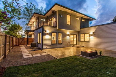 Example of a trendy home design design in Denver