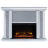 Acme Nowles Fireplace in Mirrored and Faux Stones