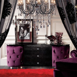 ARMANI PURPLE FABRIC BUFFET - Dressers