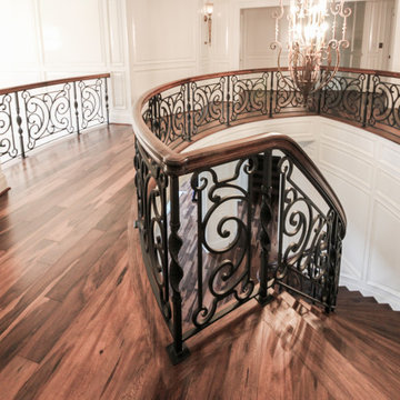Project #74 | Circular Staircase with Hand-Forged Metal Panels