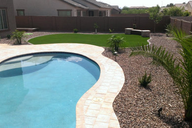 Transitional pool photo in Phoenix