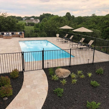 Backyard Retreat with Custom Pool & Fire Pit Lounge