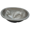 Moon Wrasse Oval Handcrafted Nickel Sink