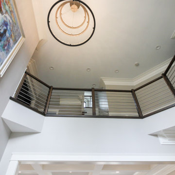 Project #72 | Modern Staircase with Horizontal Steel Rod Railing